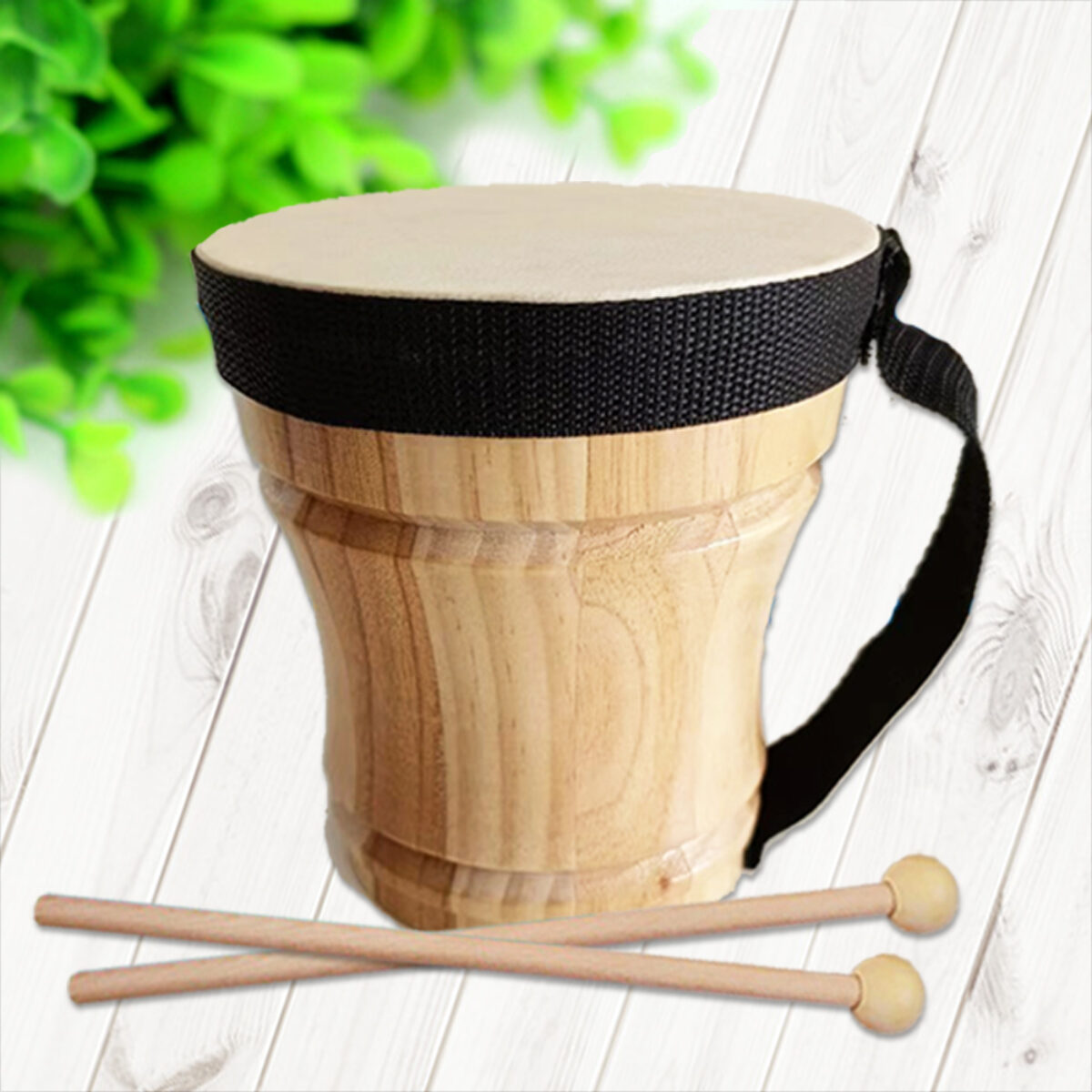 打擊樂器羊皮實木手敲鼓/手拍鼓- 美佳樂器商城